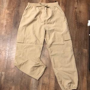 Girls cargo joggers, khaki